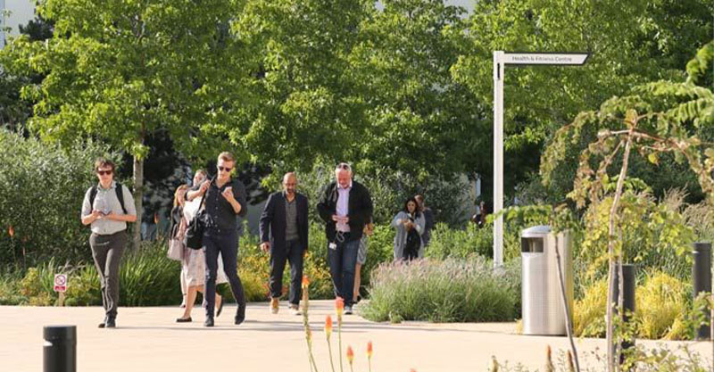Indicative image of pedestrian route